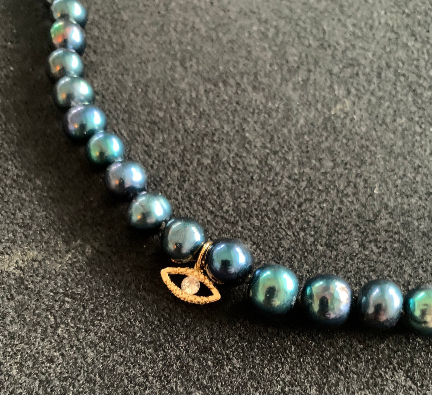 Magical Black Charmed Pearls