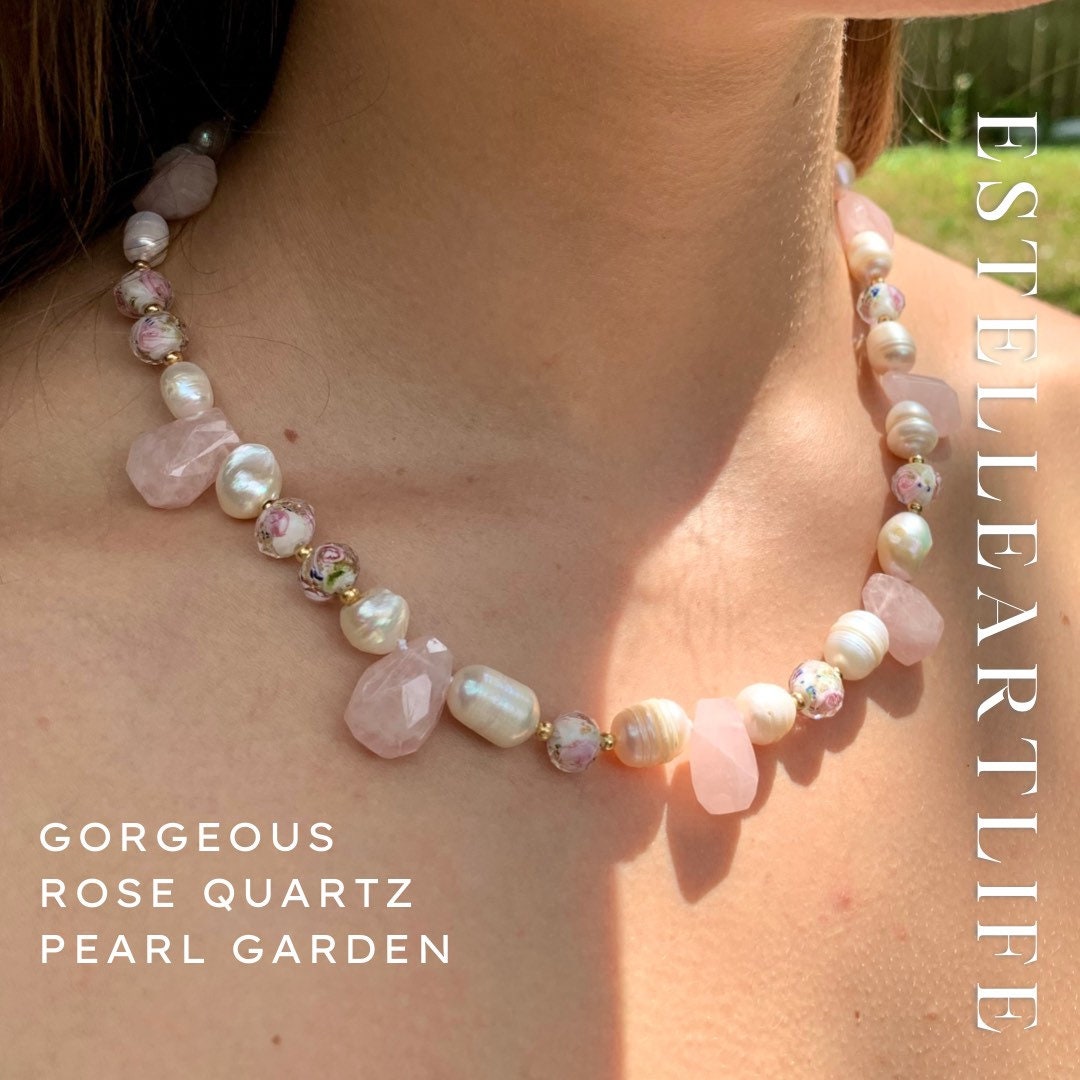 Rose Quartz Pearl Garden