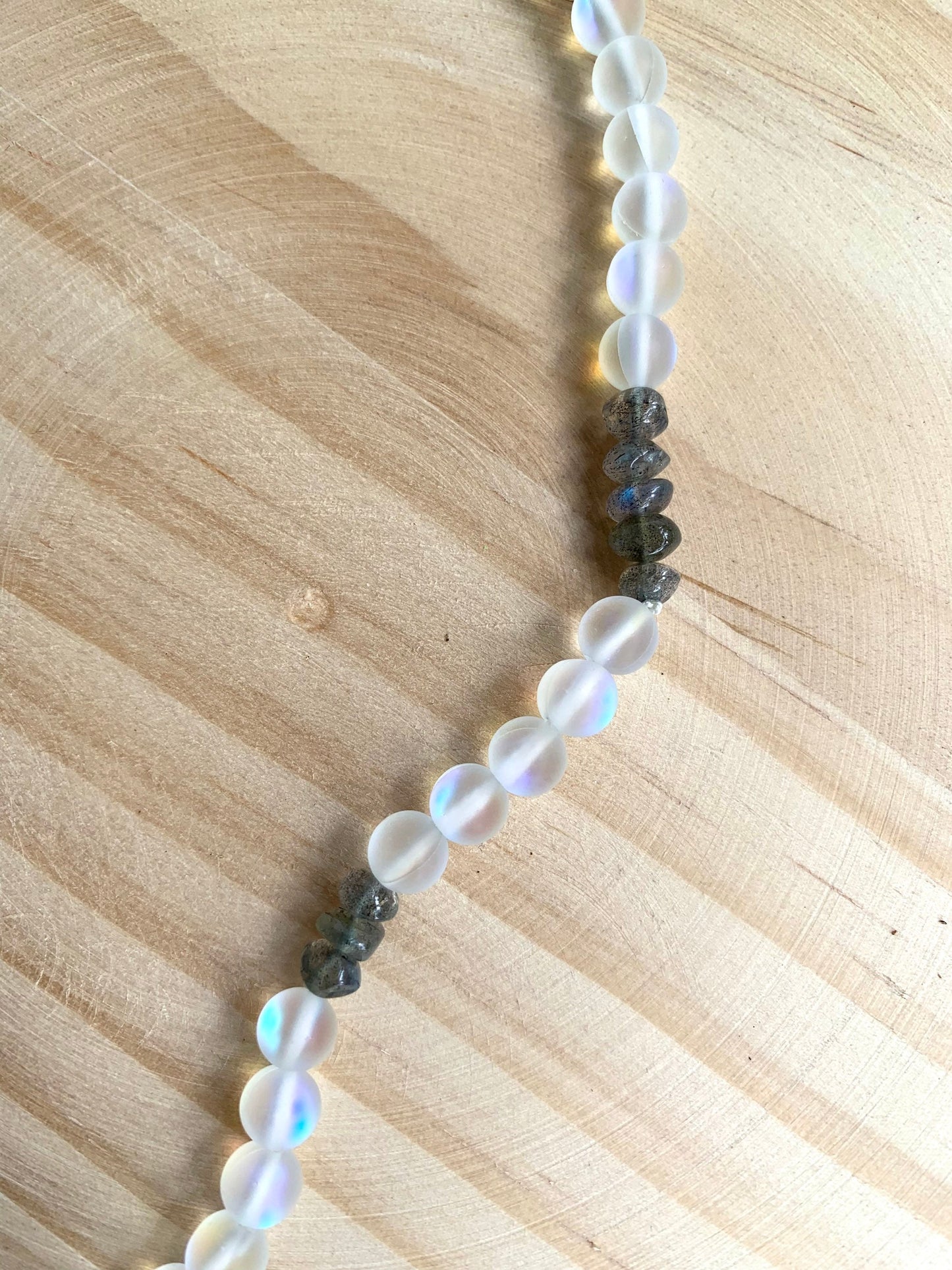 Iridescent and Labradorite Quartz Necklace