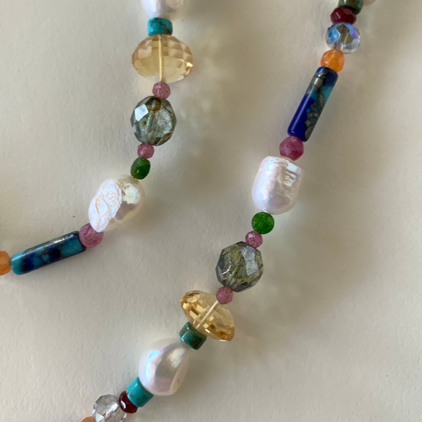 The IM OK! Healing Necklace Featuring 9 Semi-Precious Healing Stones